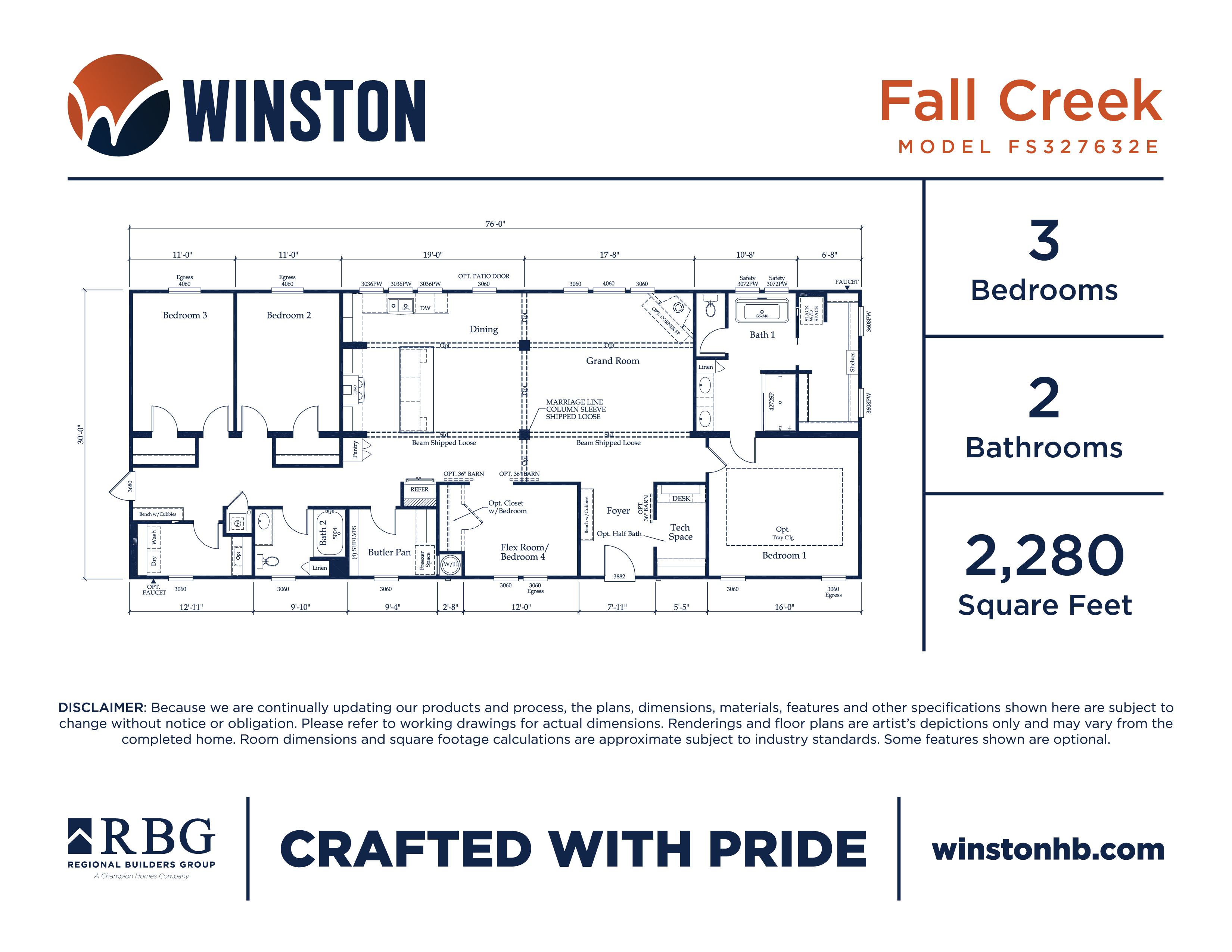Fall Creek 3.0 Floor Plan