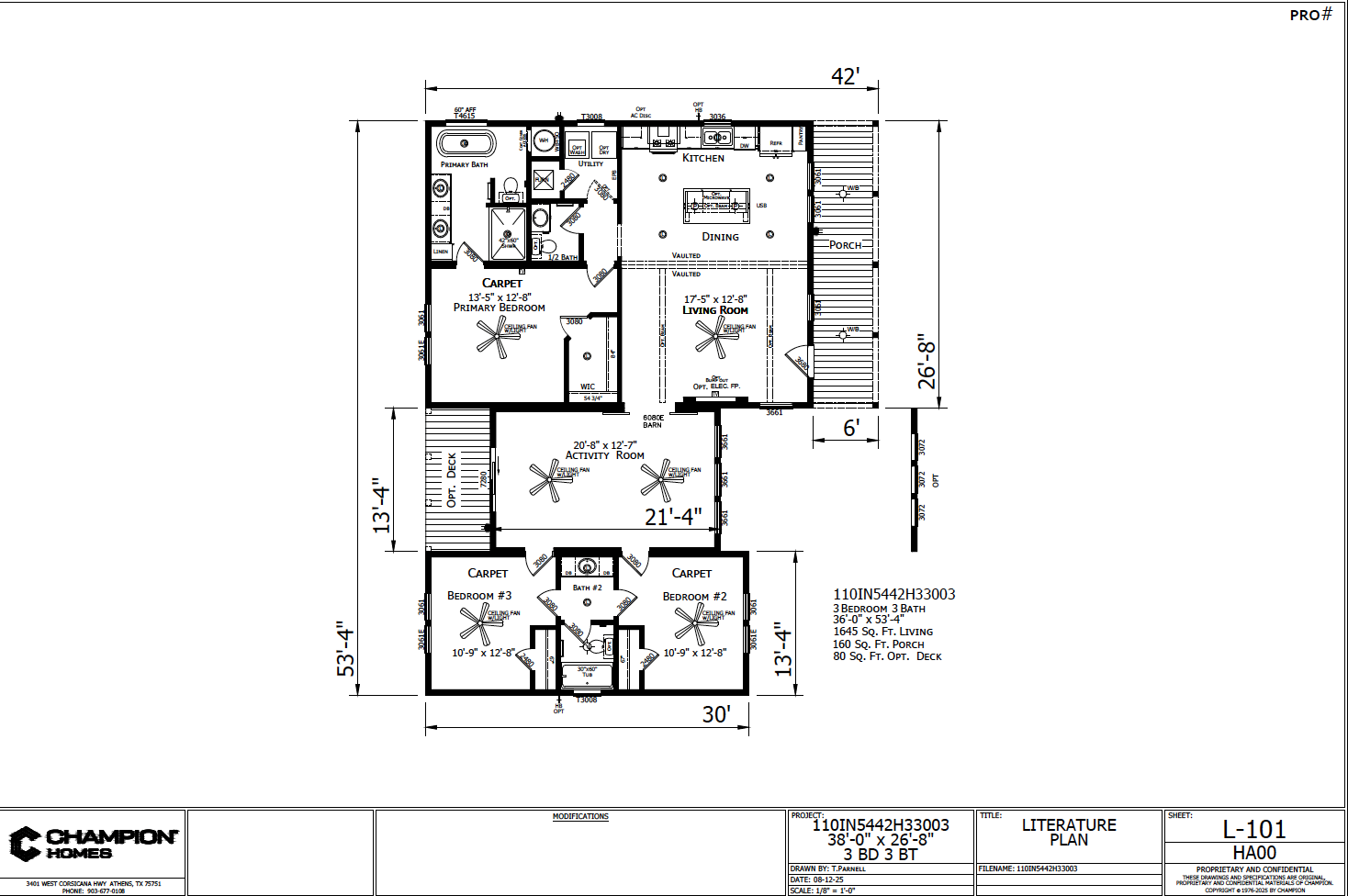 Cypress Creek Cottage Floor Plan