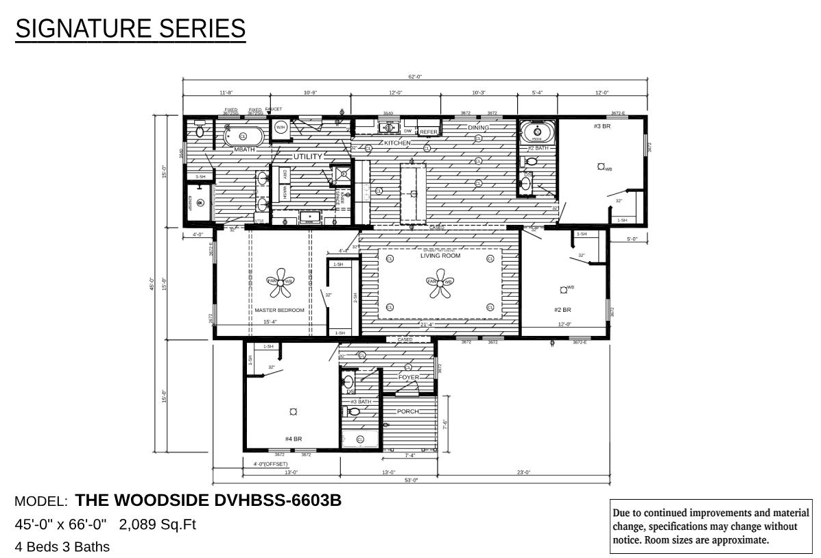 The Woodside Floor Plan